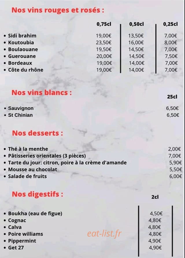 Le convivial — carte page 4