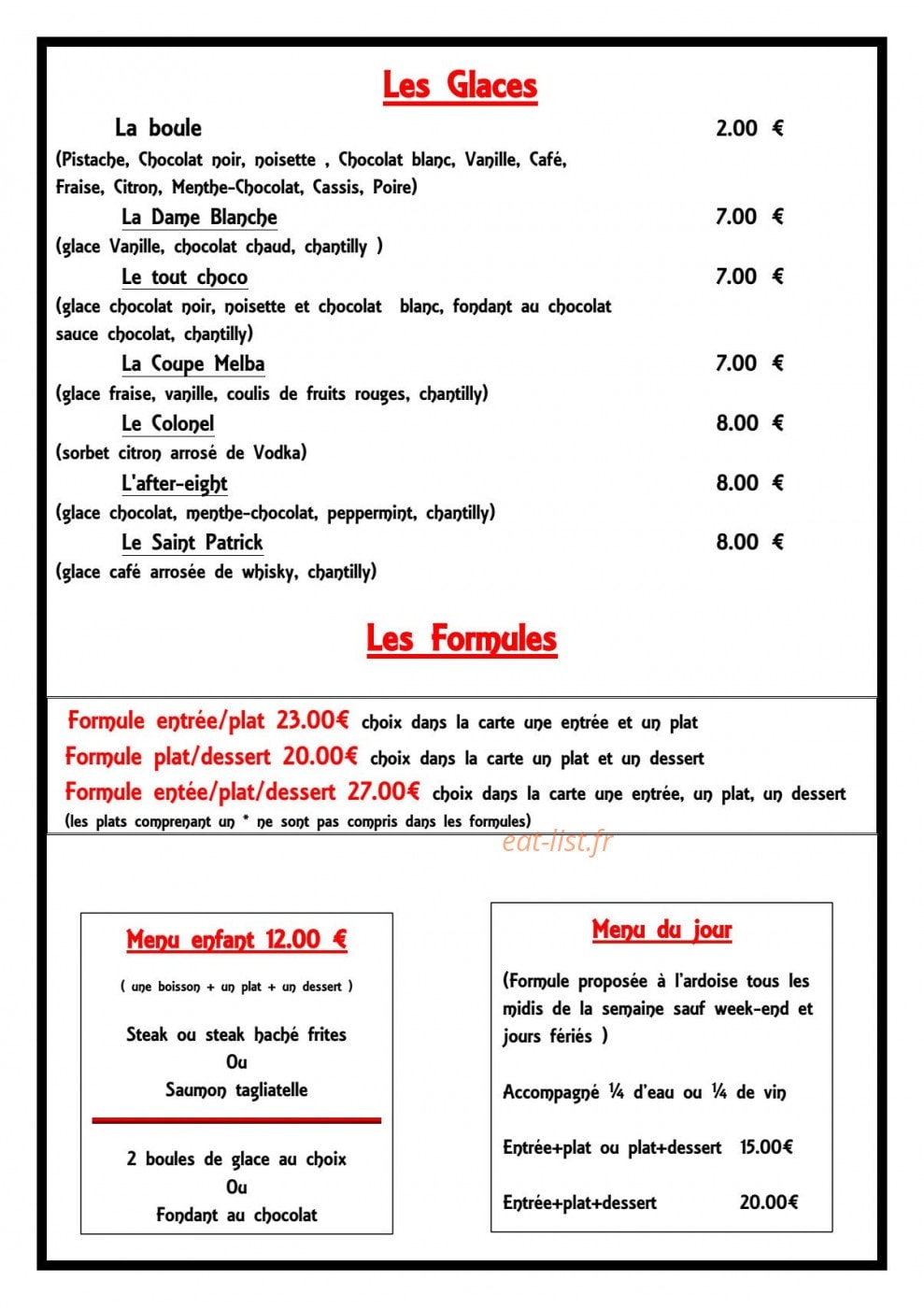 Le P'tit Bouchon — carte page 6