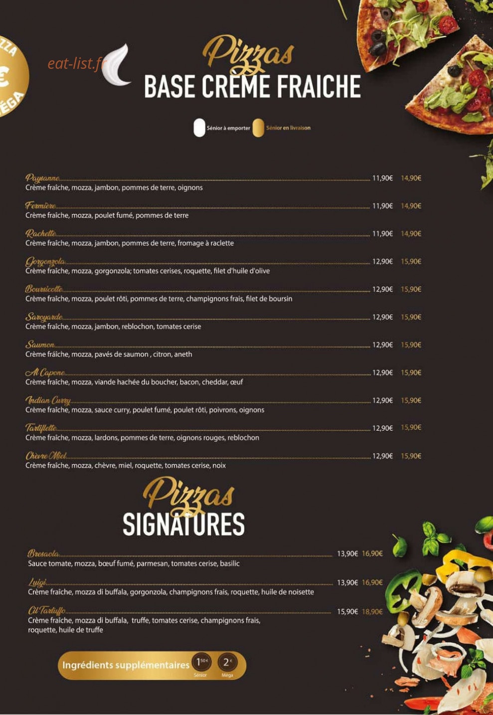 Mamma Pizza — carte page 3