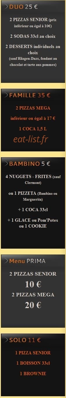Pizza Lusitalia — carte page 13