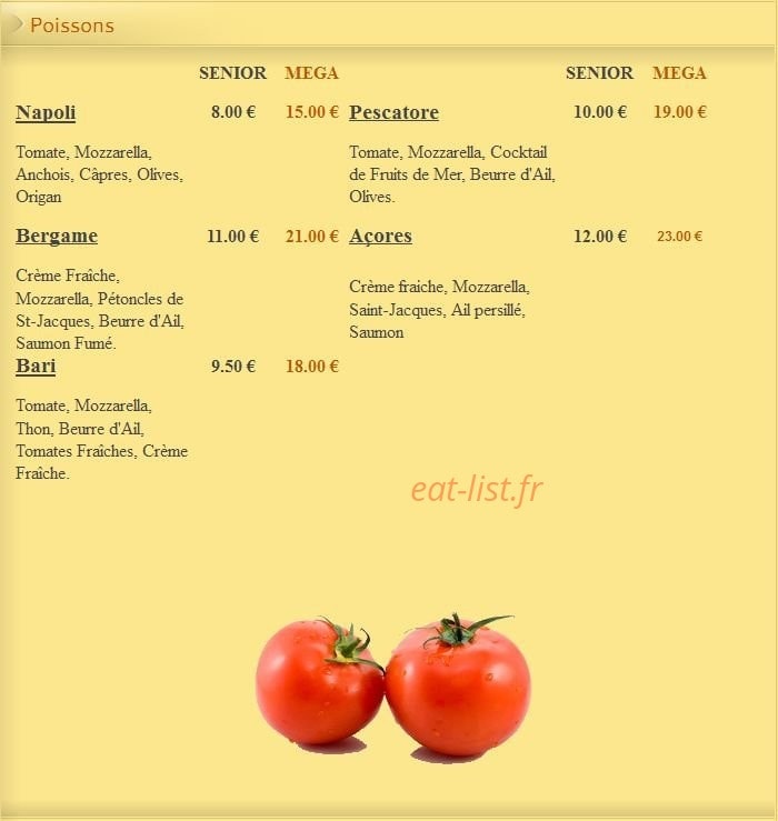 Pizza Lusitalia — carte page 7