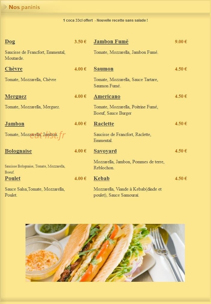 Pizza Lusitalia — carte page 9