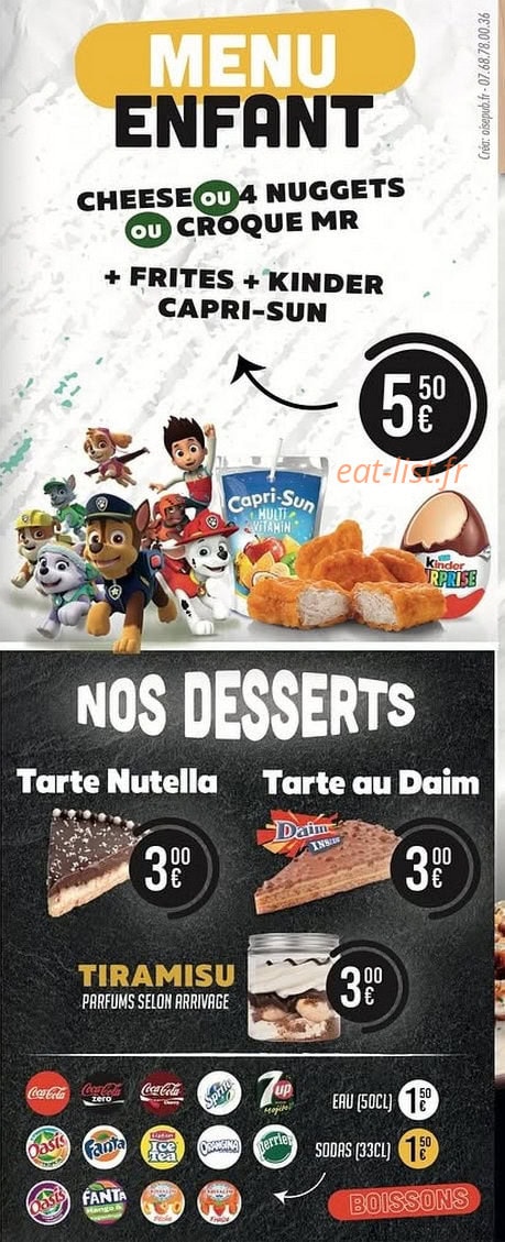 Point Burger — carte page 5