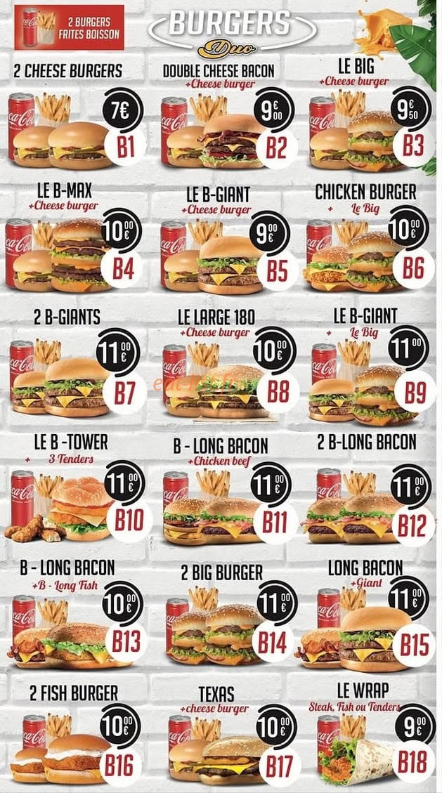 Point Burger — carte page 2