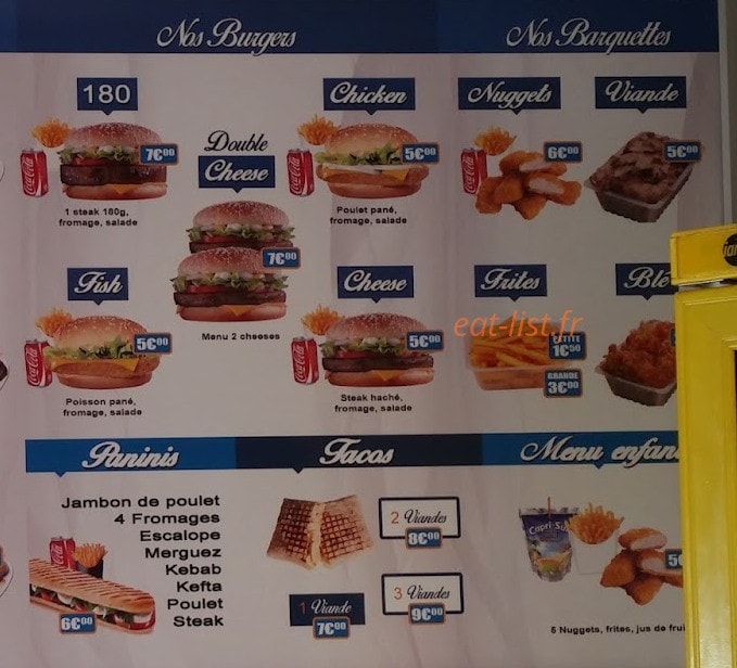 Restaurant de Clermont — carte page 2