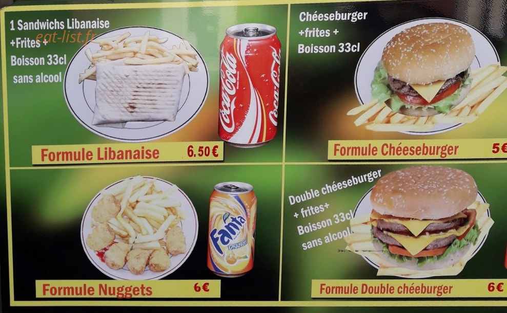 Restaurant Pamukkale — carte page 4