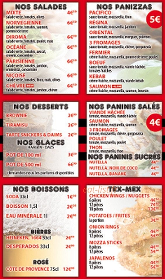 Domi Pizza — carte page 2