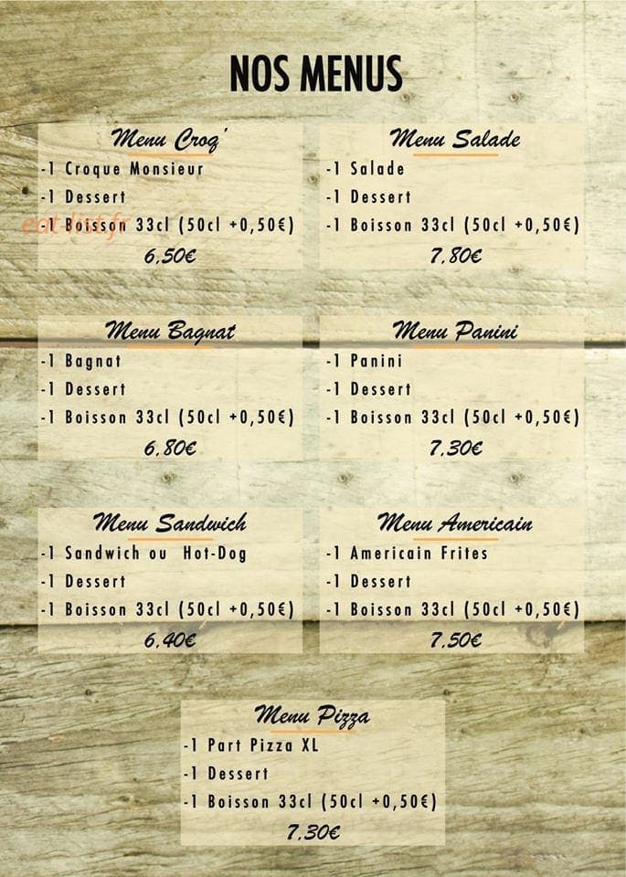 Pizza'Yolo — carte page 1