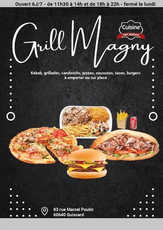 Grill Magny — carte page 1