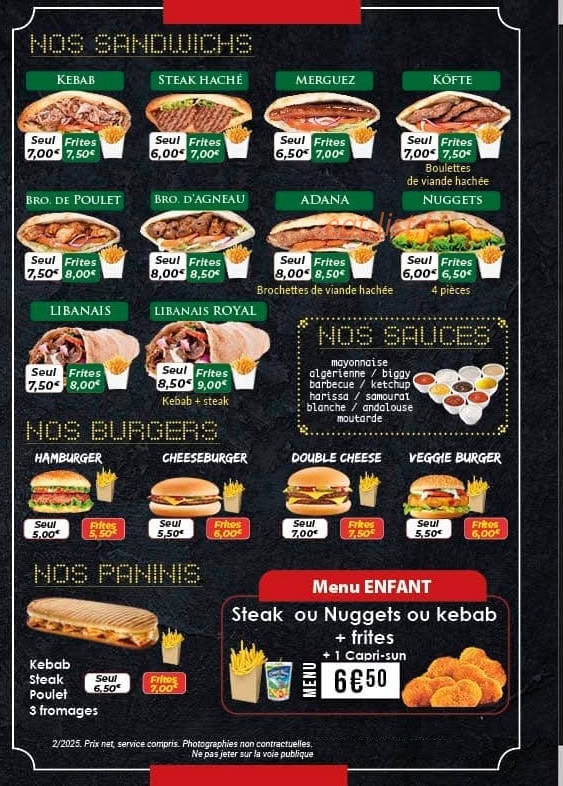 Grill Magny — carte page 2