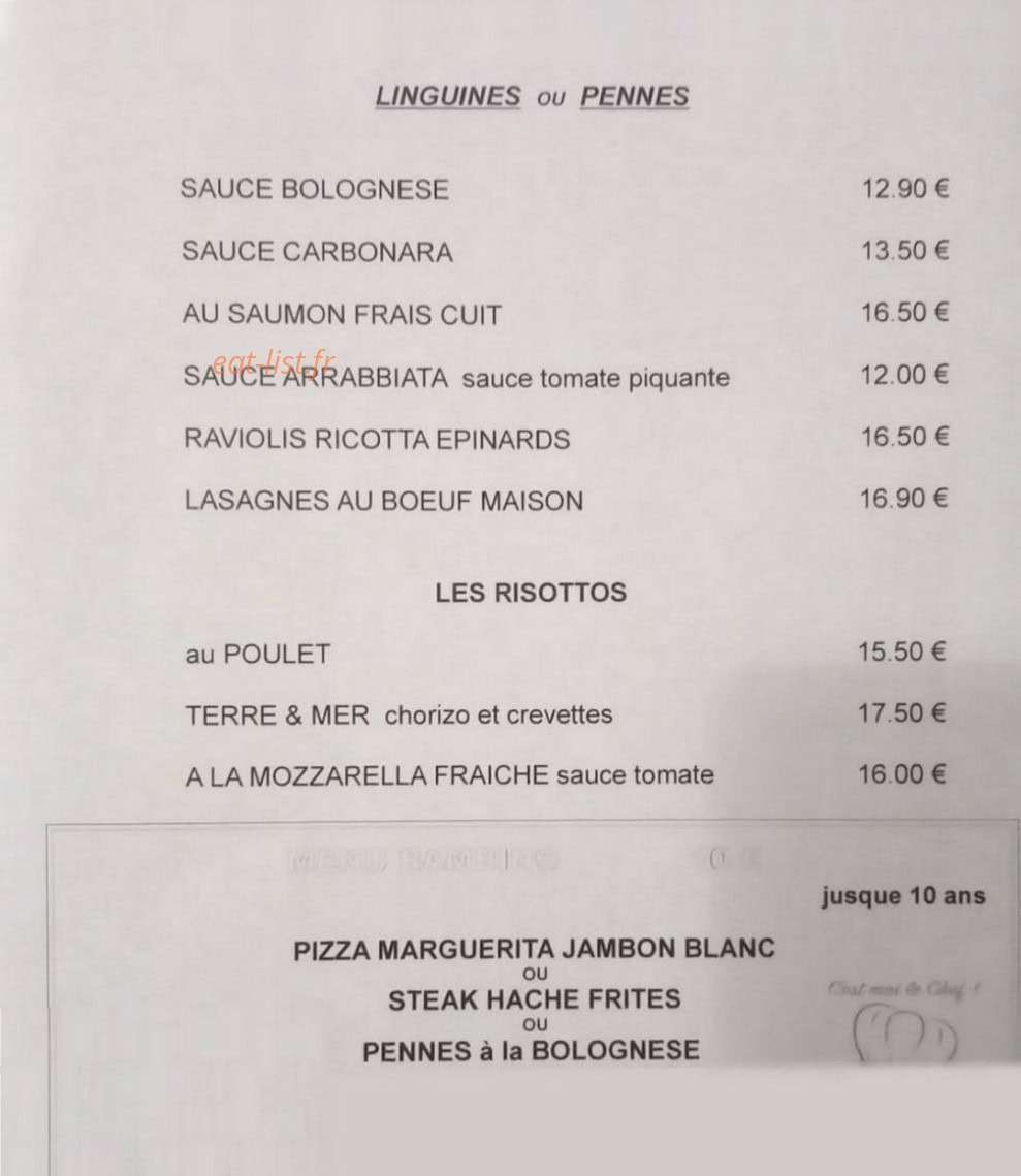 Restaurant Il Pozzo — carte page 4
