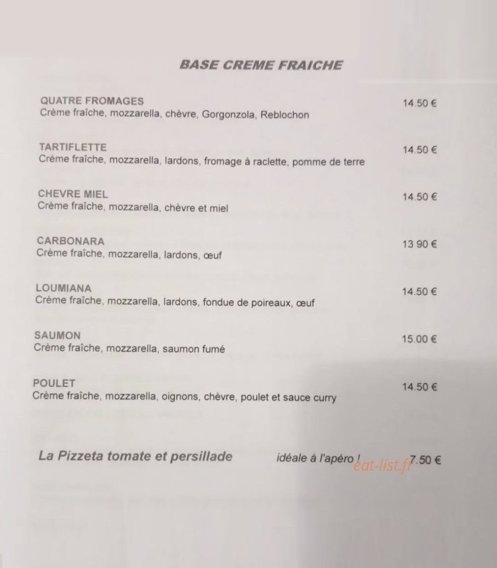 Restaurant Il Pozzo — carte page 1