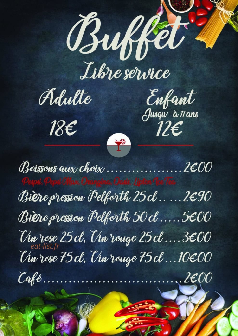 L'Auberge Rouge — carte page 1