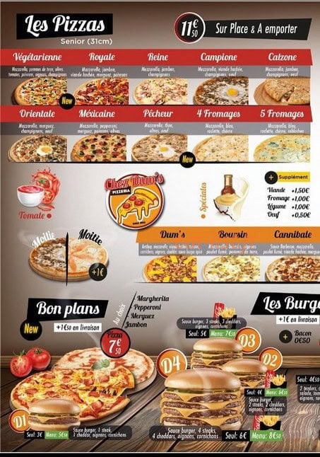 Chez Dum's — carte page 2