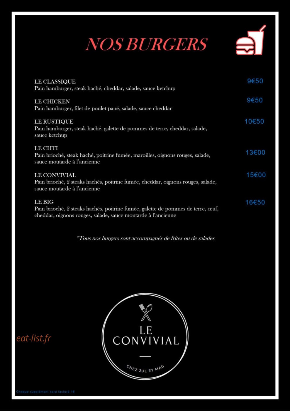 Le Convivial — carte page 4