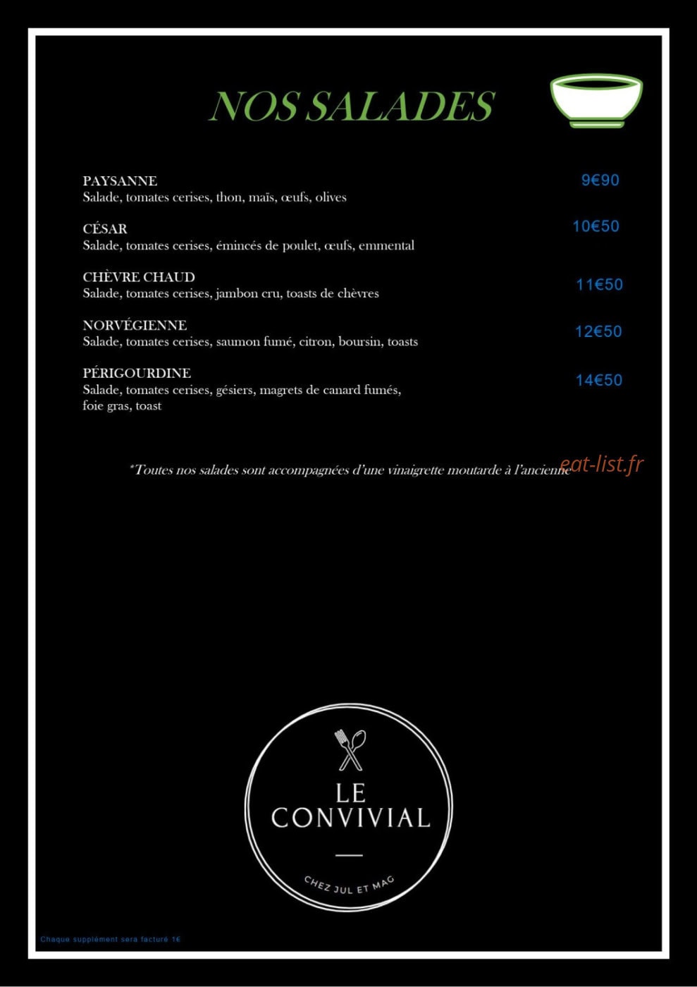 Le Convivial — carte page 5