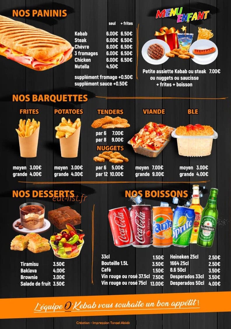 O’kebab — carte page 4