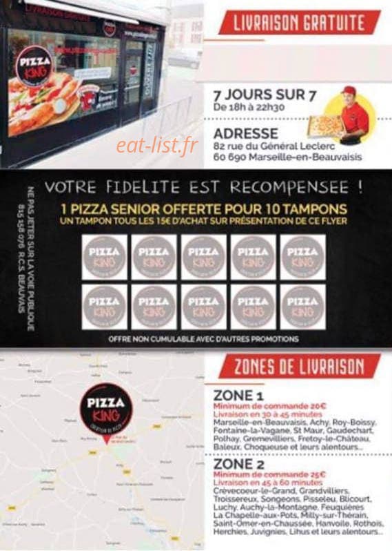 Pizza King — carte page 4
