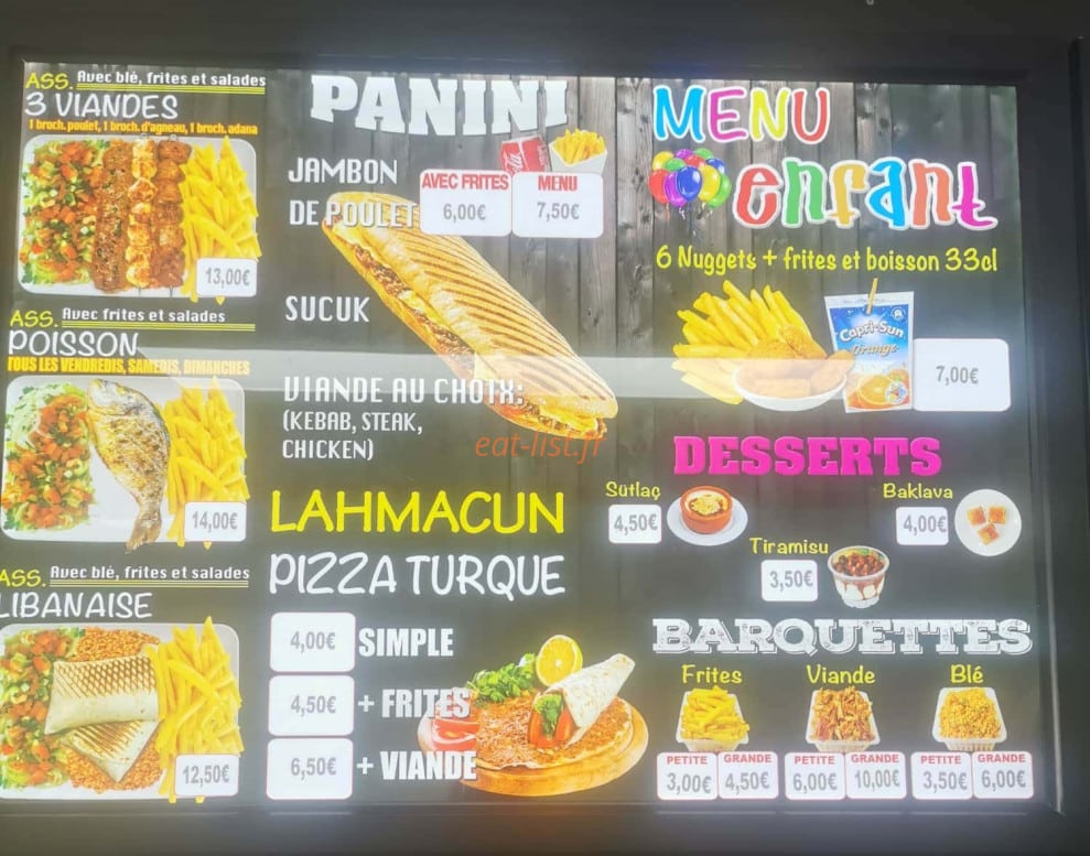 Edem Kebab — carte page 4