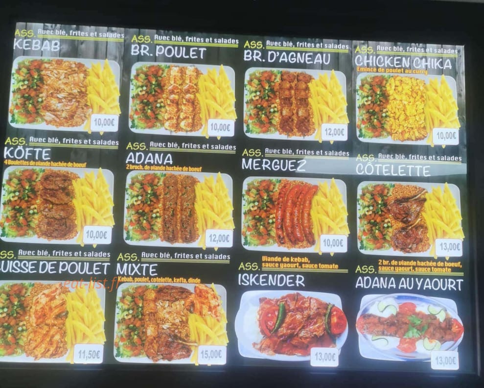 Edem Kebab — carte page 3