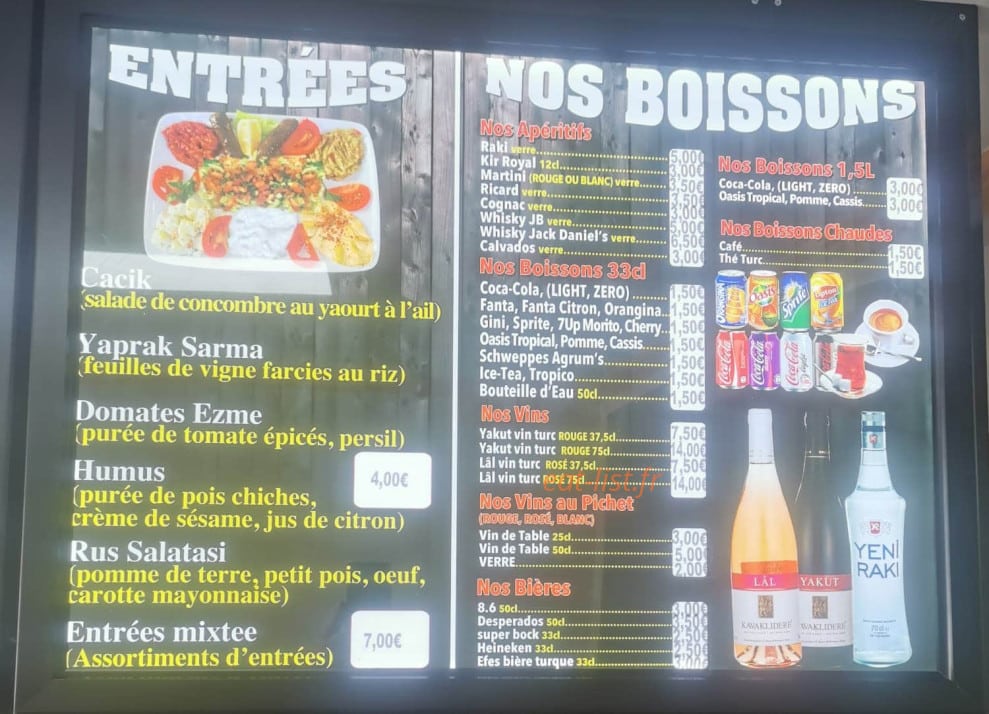 Edem Kebab — carte page 2