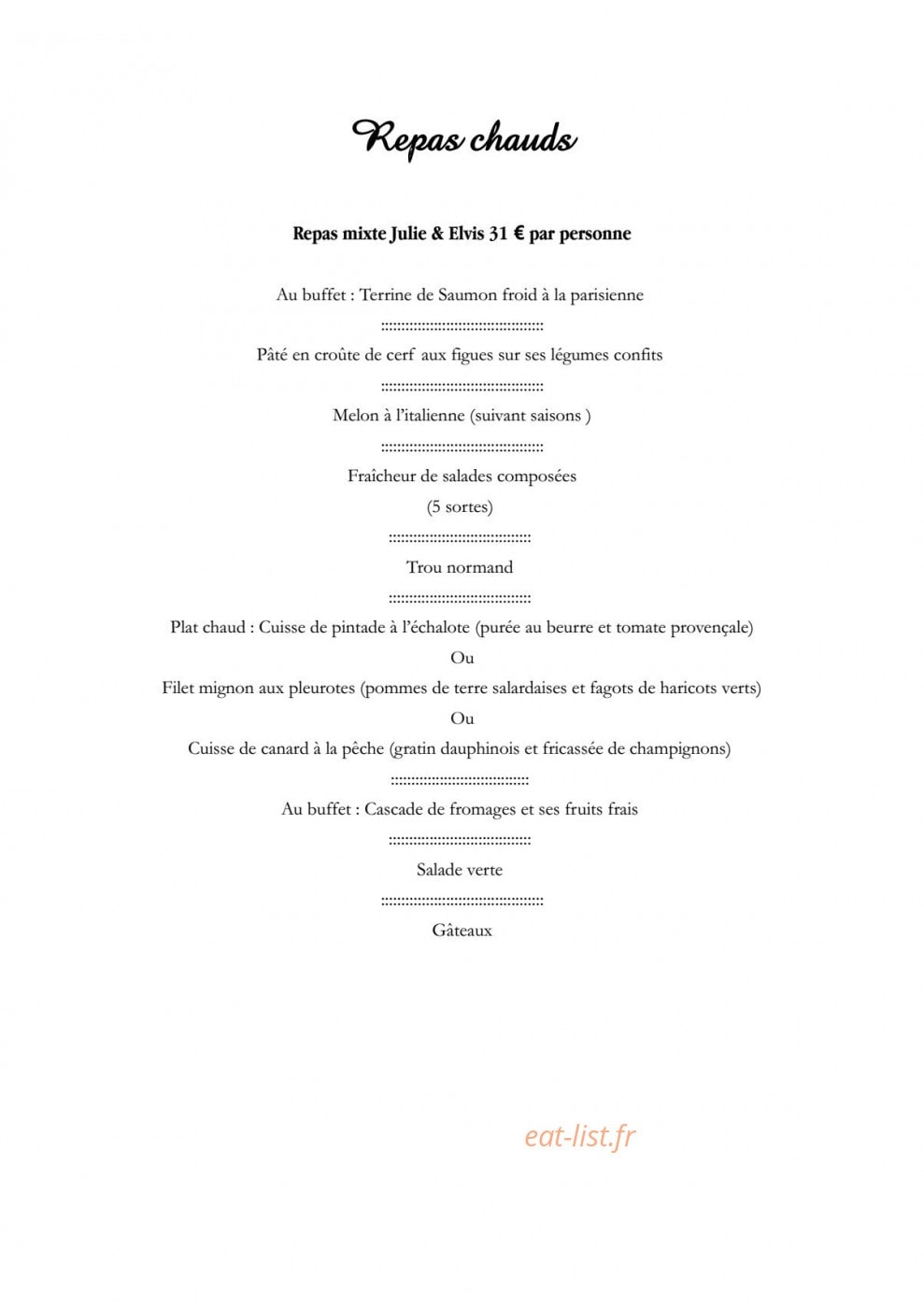 Le Petit Gourmet — carte page 12