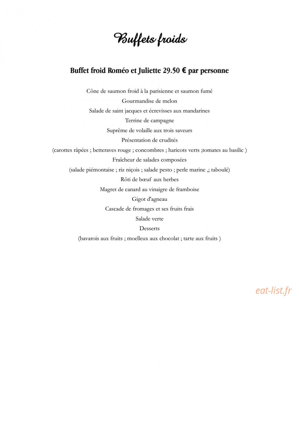 Le Petit Gourmet — carte page 5