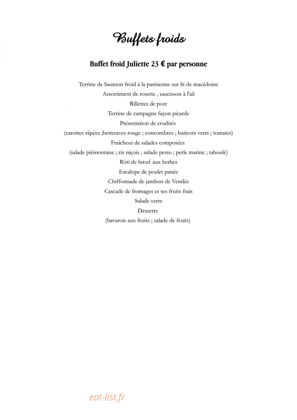 Le Petit Gourmet — carte page 3