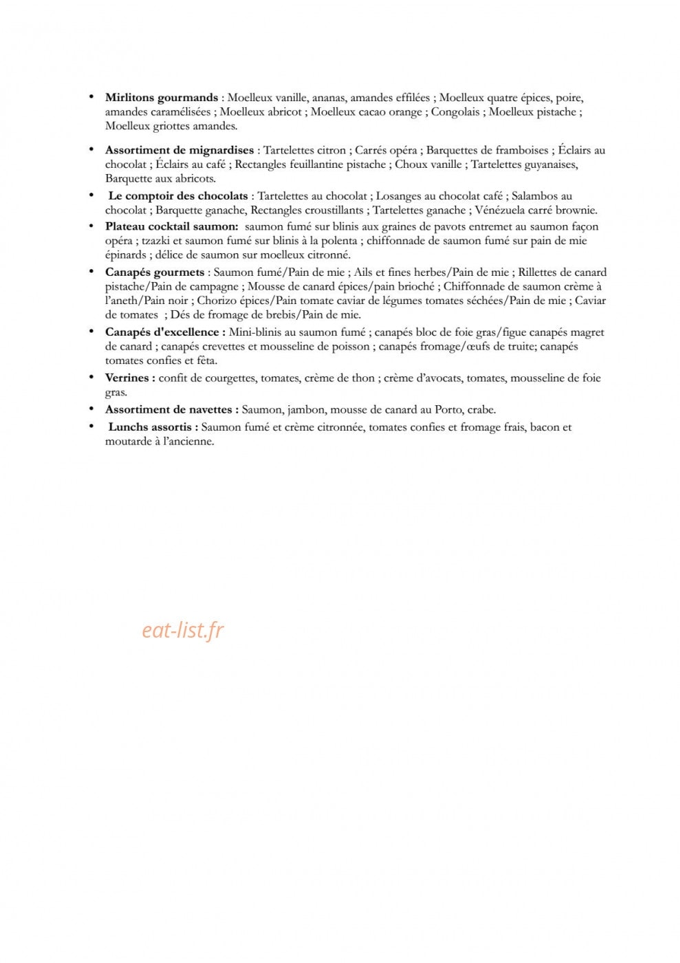 Le Petit Gourmet — carte page 2