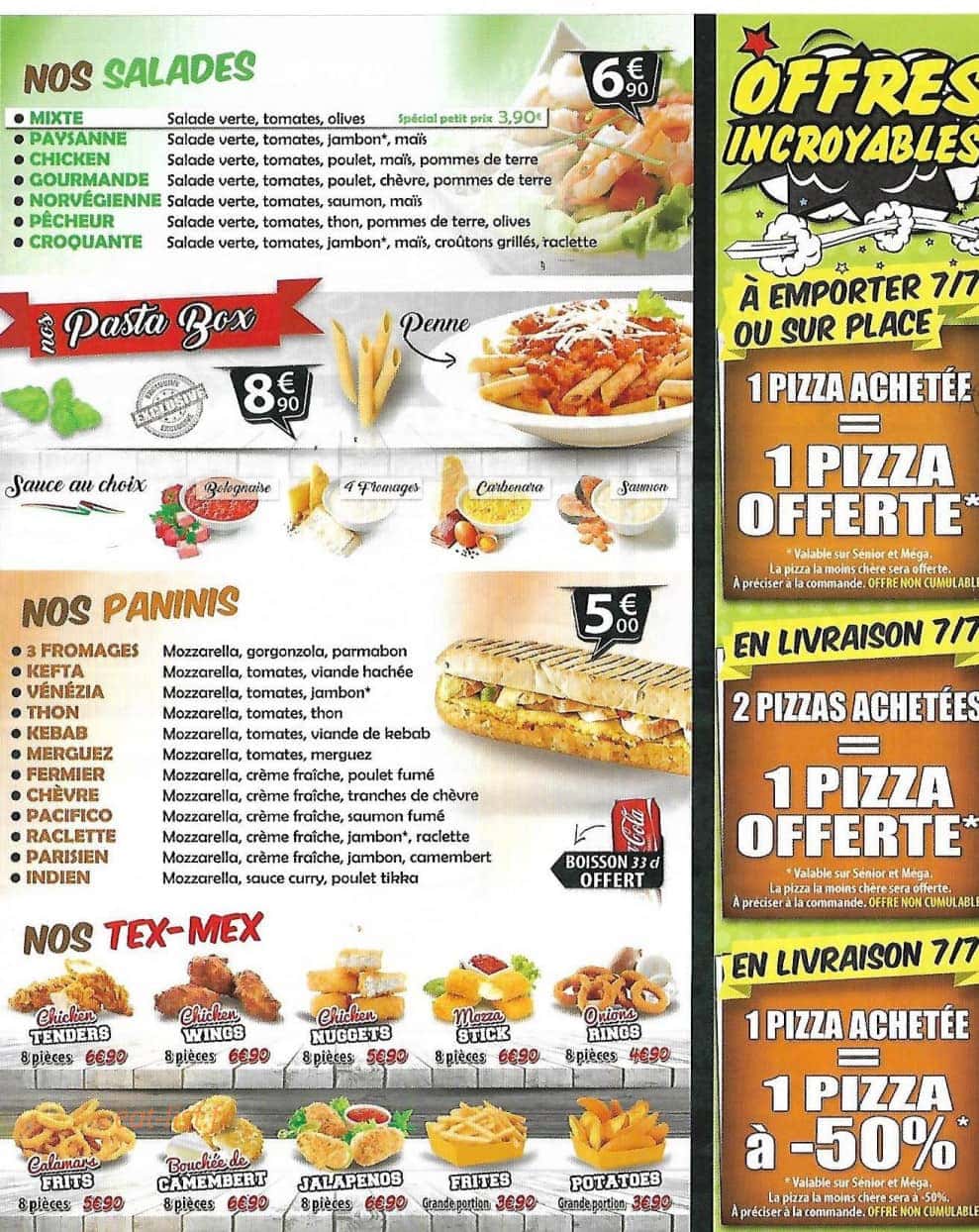 Pizza king — carte page 3