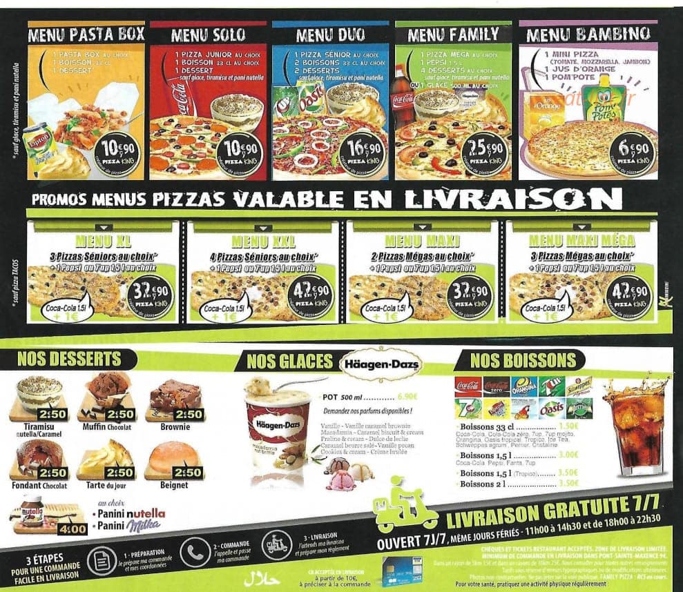 Pizza king — carte page 4