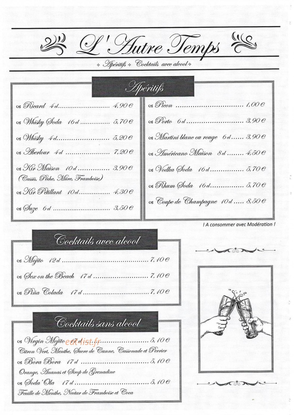 L'Autre Temps — carte page 3