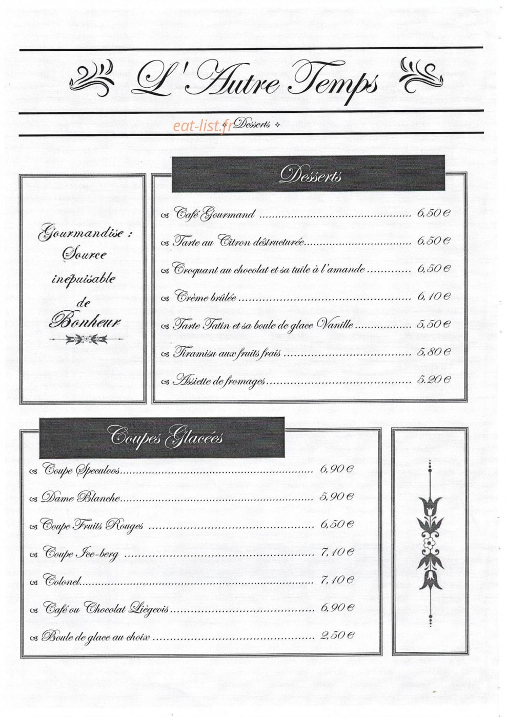 L'Autre Temps — carte page 7