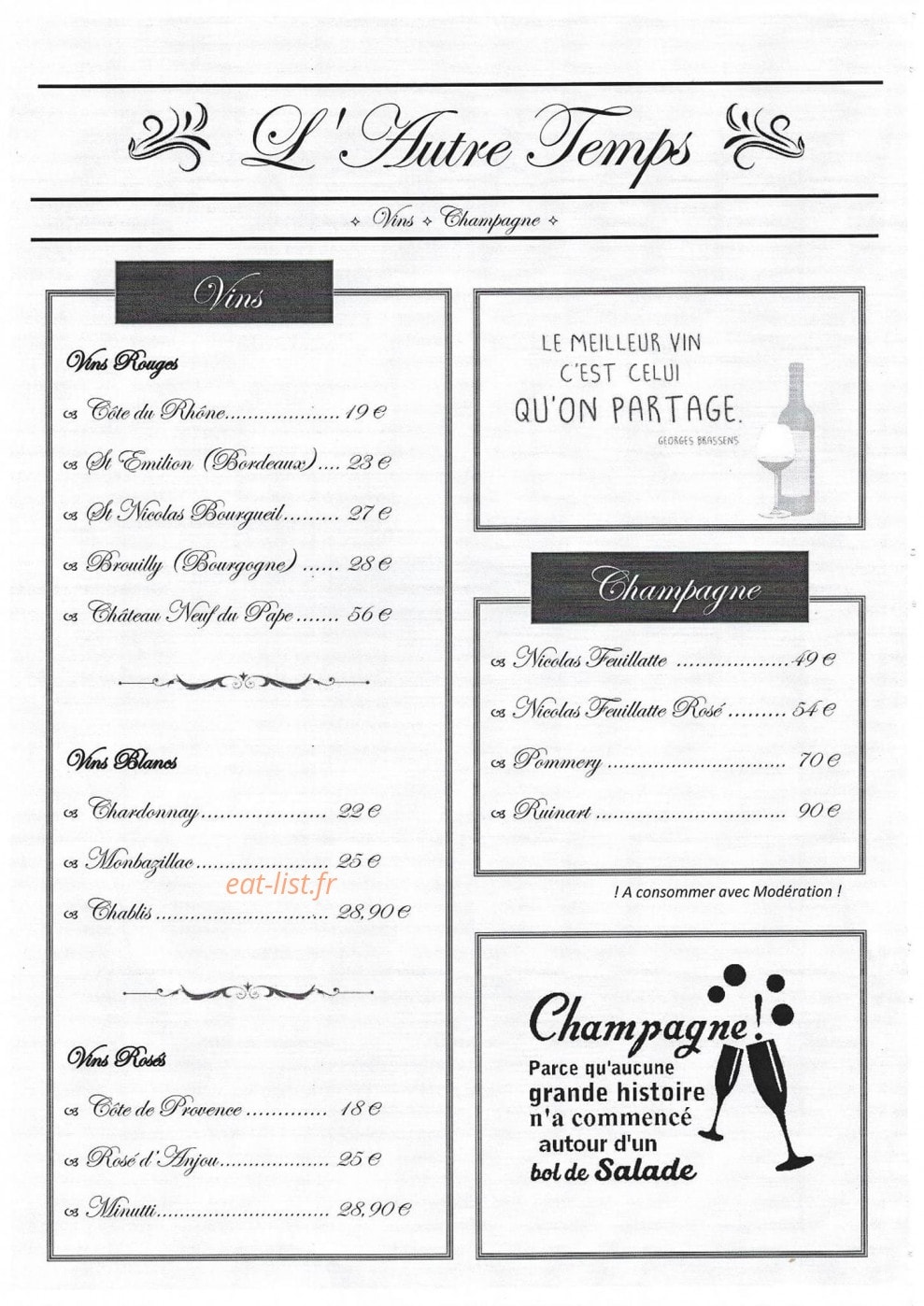 L'Autre Temps — carte page 5