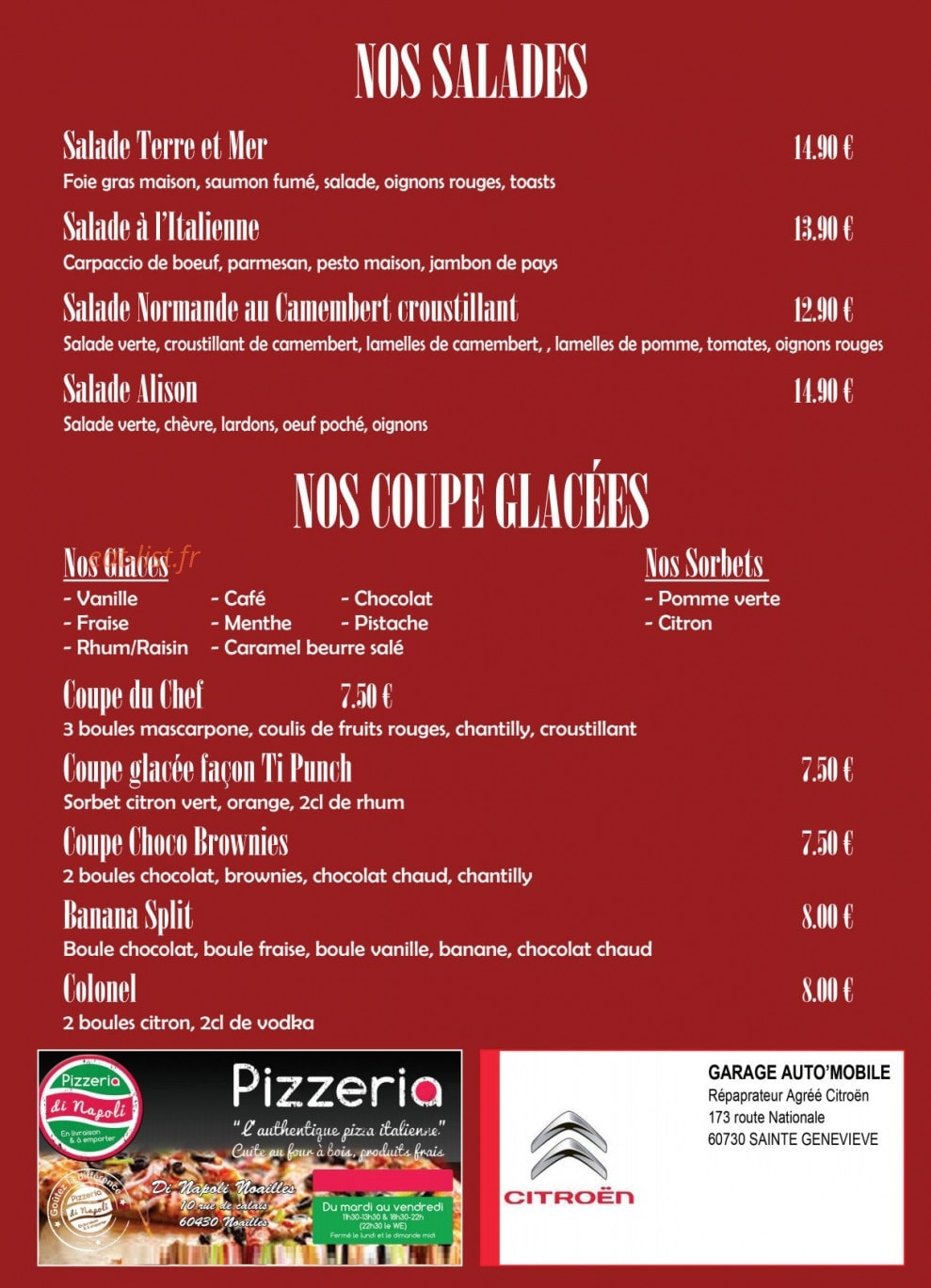 Aux Deux Marronniers — carte page 3