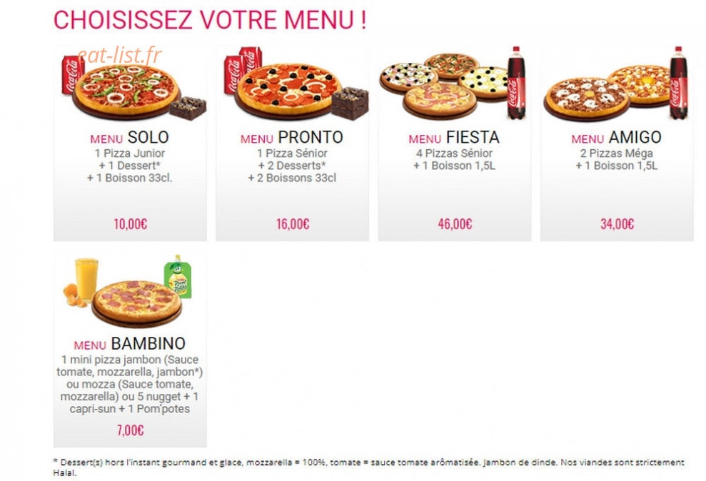 Express Pizza — carte page 8