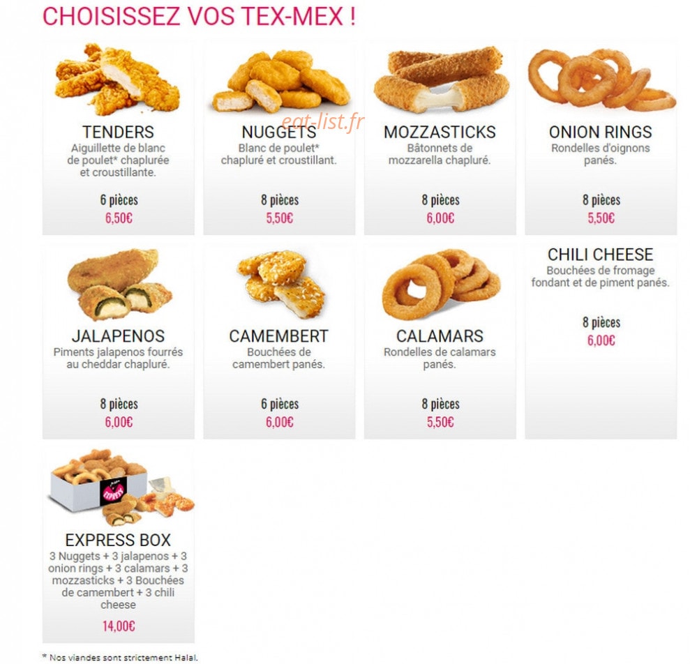 Express Pizza — carte page 7