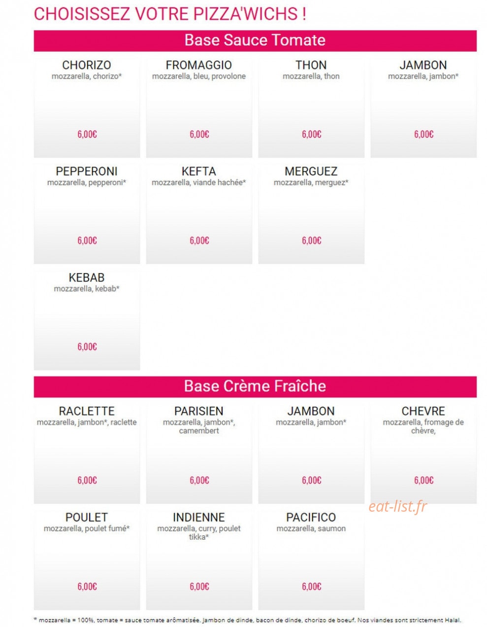 Express Pizza — carte page 6