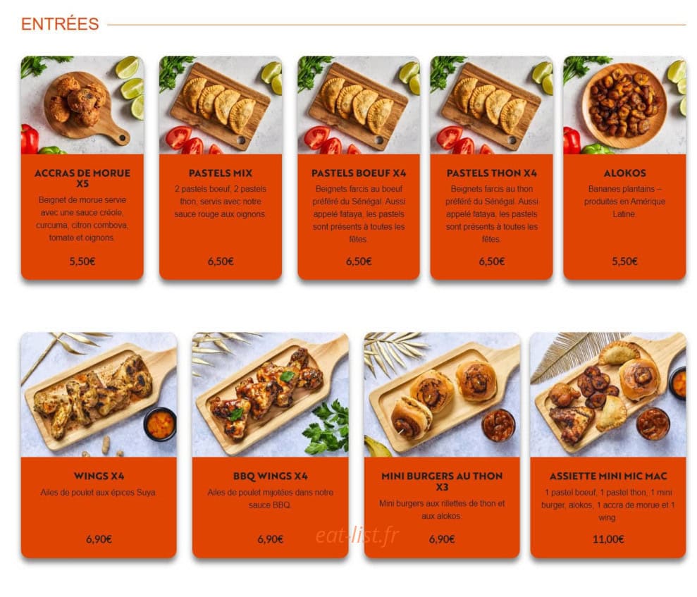 Afrik'n 'Fusion — carte page 2