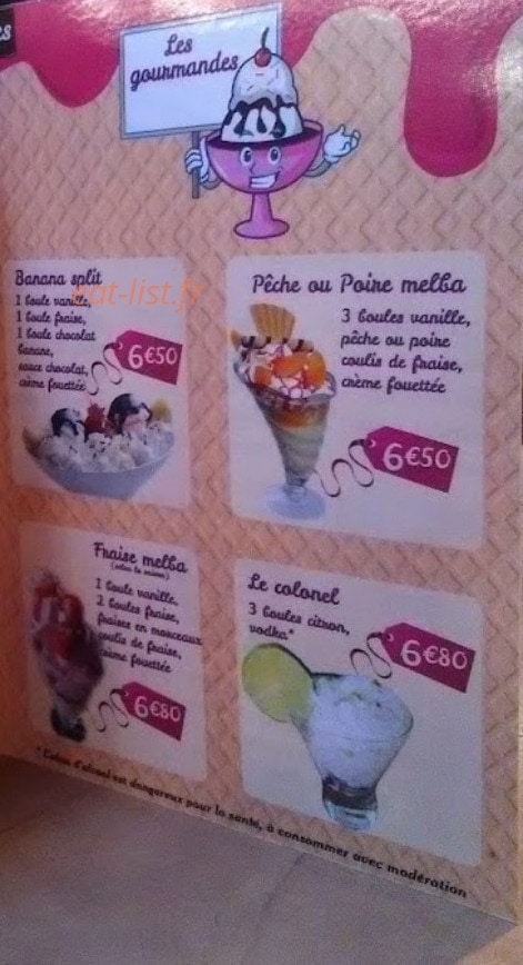 Cora Caféteria — carte page 3