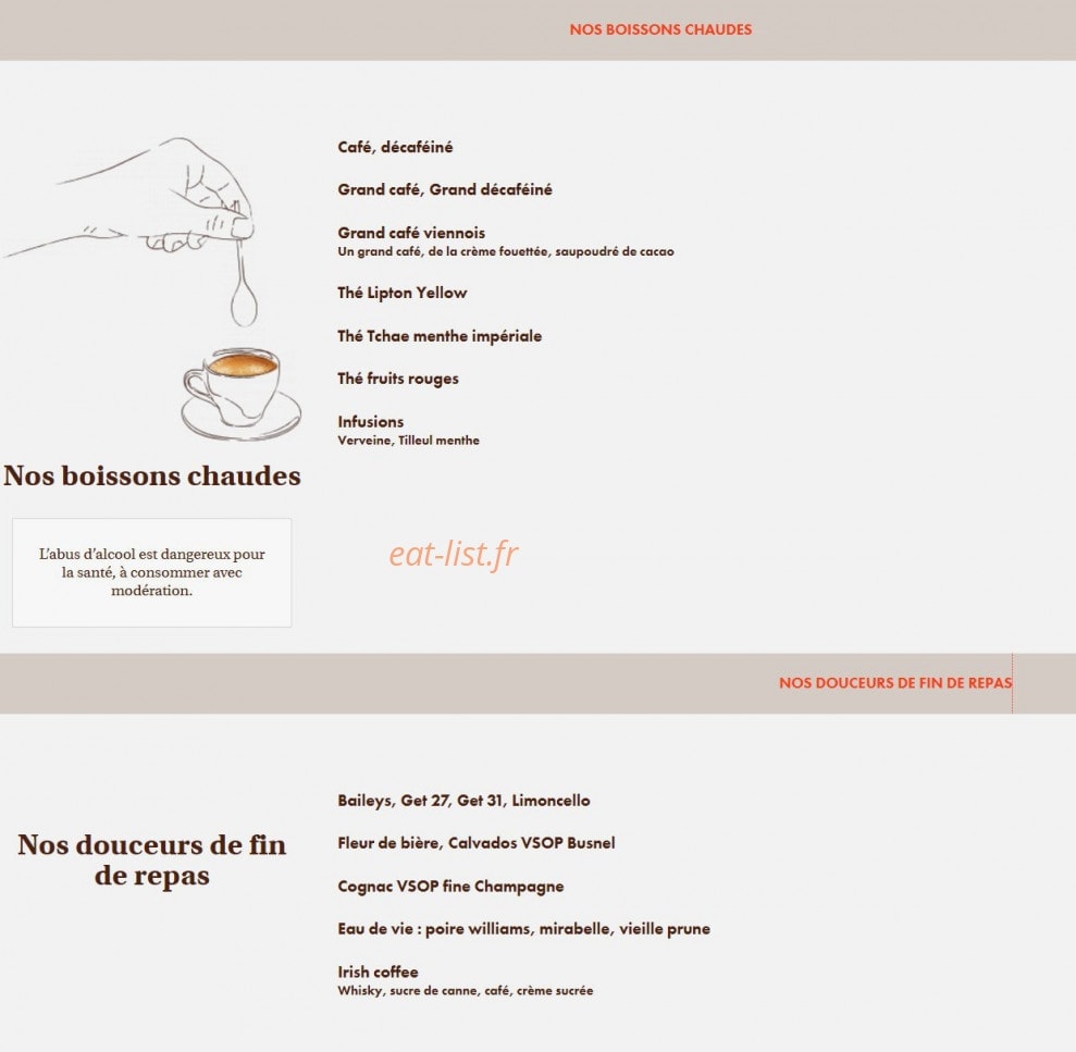 Le Comptoir du Malt — carte page 16