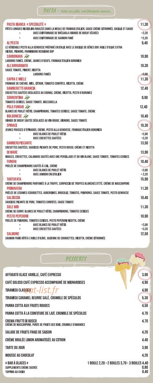 Little Italy Factory — carte page 3