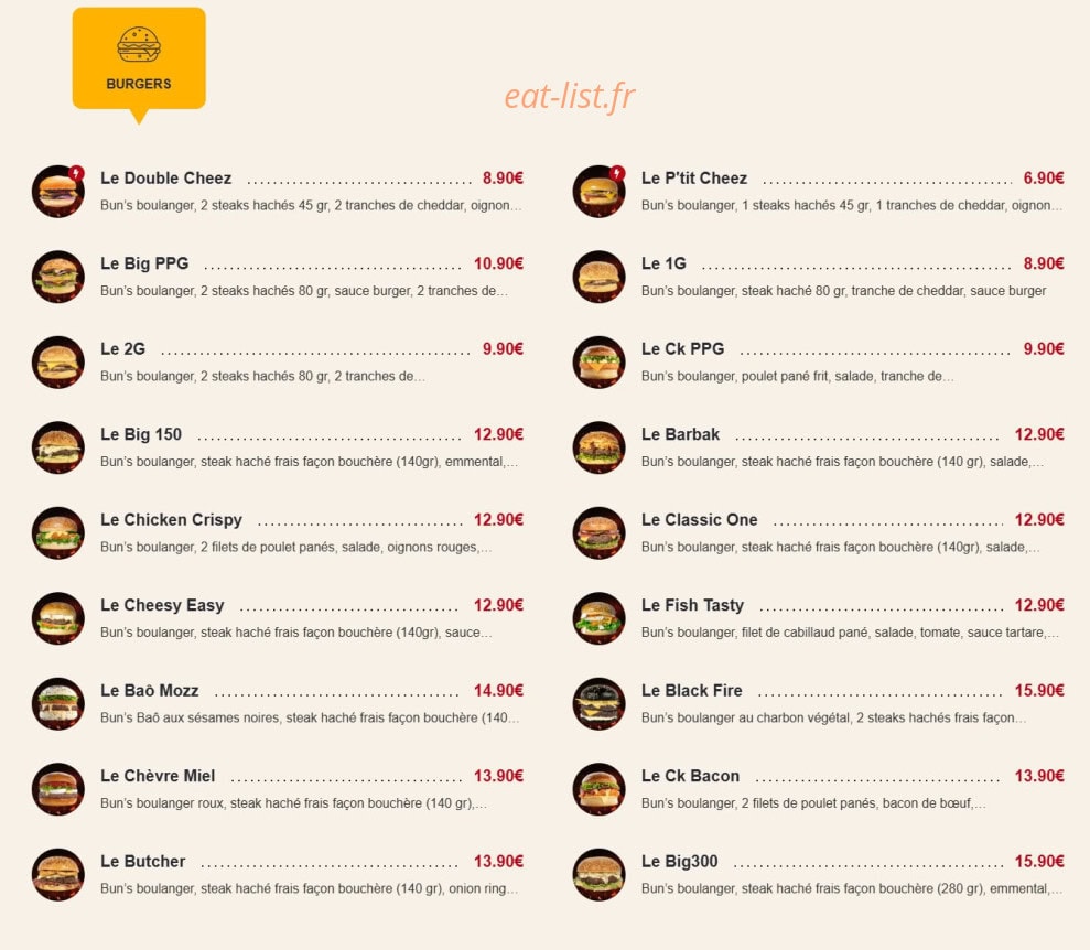Pepper Grill — carte page 5