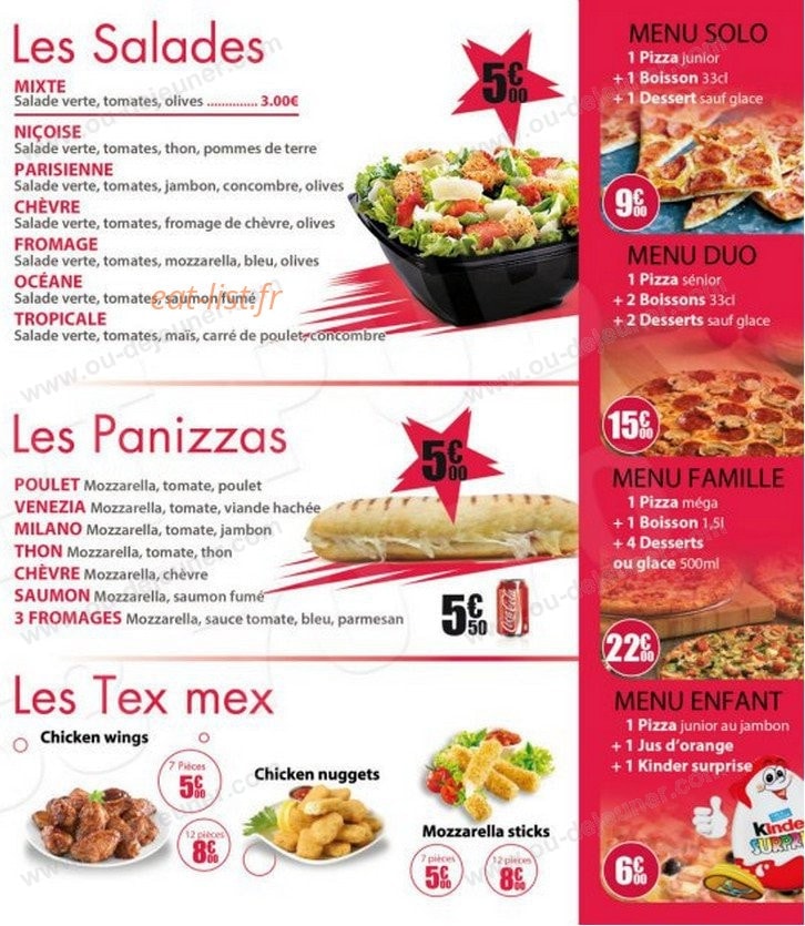 Choisy Pizza — carte page 3