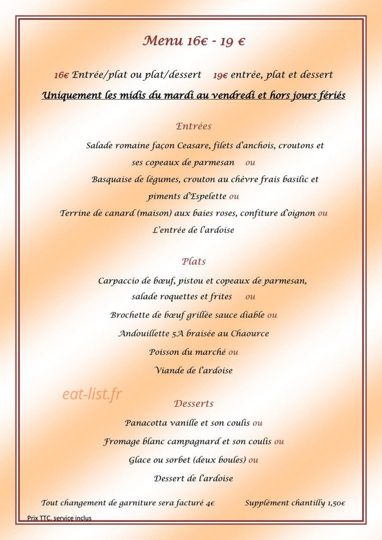 La Fleur de Sel — carte page 4