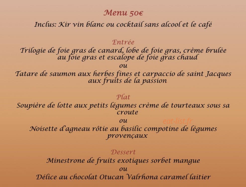 La Fleur de Sel — carte page 12