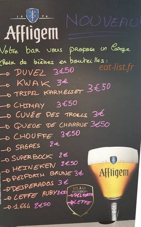 Café de l'Europe — carte page 1