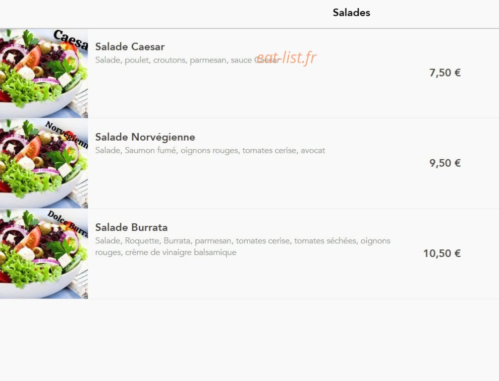 Dolce Pizza — carte page 21