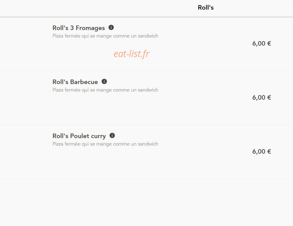 Dolce Pizza — carte page 6