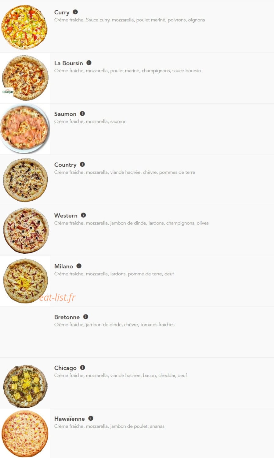 Dolce Pizza — carte page 4